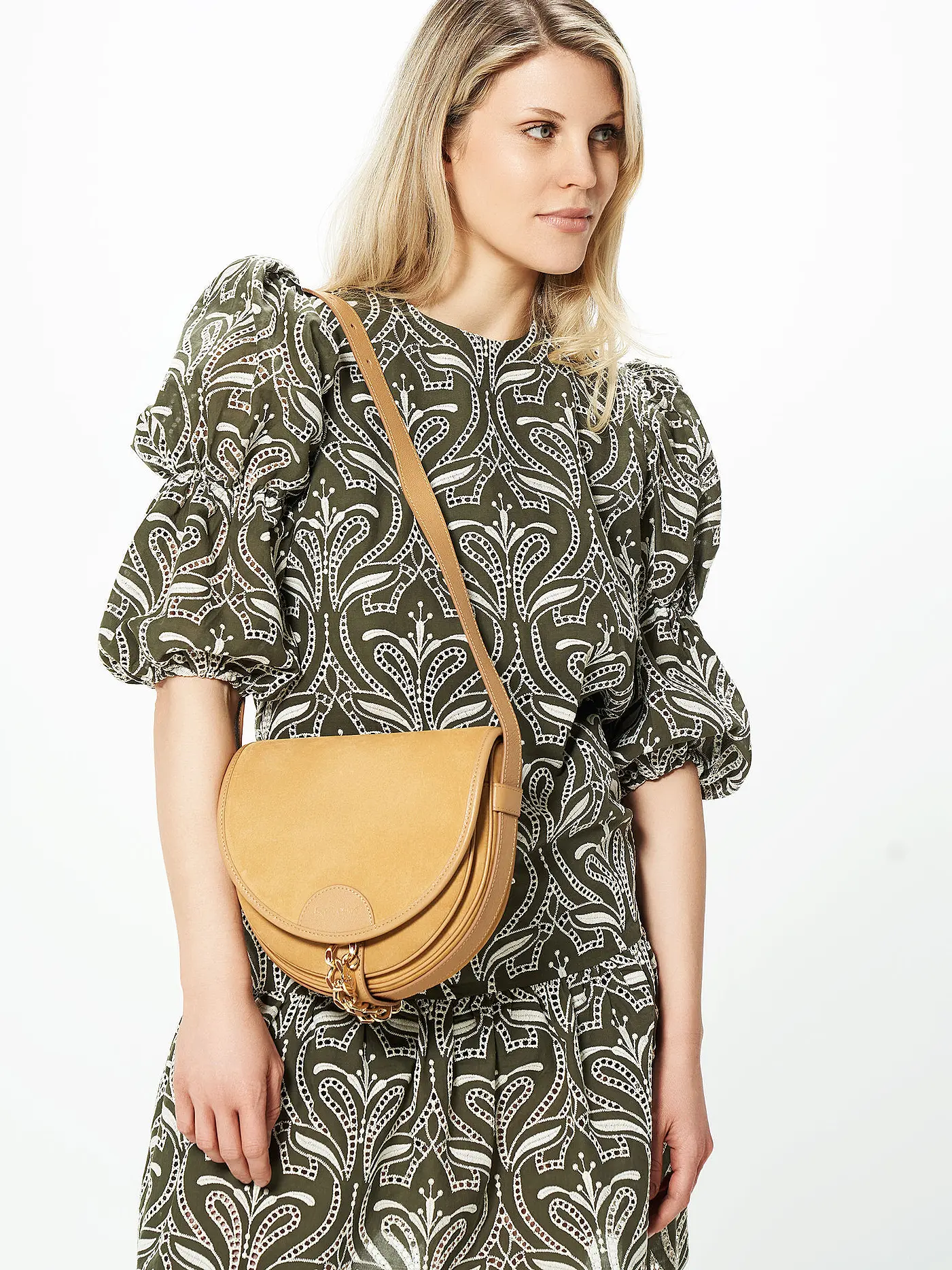 SEE BY CHLOE | Ledertasche - Schultertasche Mara | beige